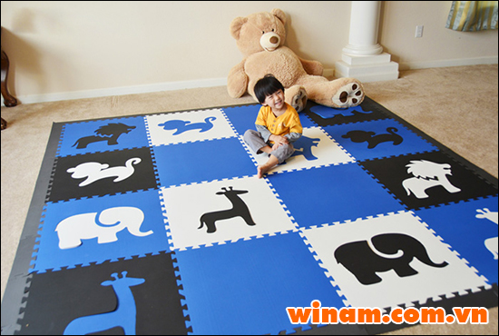 Thảm Cao Su lót sàn cho em bé
